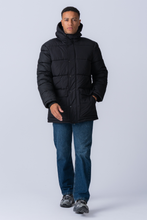 Carica l'immagine nel visualizzatore di Gallery, Long Puffer Jacket - Black
