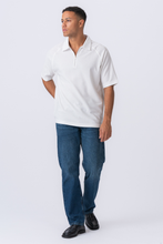 Load image into Gallery viewer, Enzo Short Sleeve Half Zip - White
