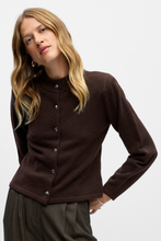 Carica l'immagine nel visualizzatore di Gallery, Zari Knit Cardigan - Seal Brown Melange
