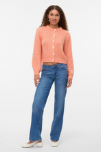 Load image into Gallery viewer, Wilo O-Neck Cardigan - Cantaloupe
