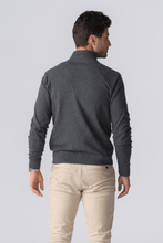 Charger l'image dans la galerie, Pullover Zip Cardigan - Charcoal Melange
