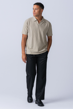 Load image into Gallery viewer, Atlas Textured Polo - Khaki
