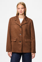 Load image into Gallery viewer, Rakel Brushed Outerwear Blazer - Downtown Brown
