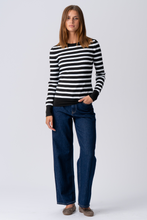 Cargar imagen en el visor de la galería, Maja Striped Shirt - Black
