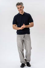 Cargar imagen en el visor de la galería, Nathan Knit Polo - Navy
