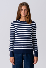 Load image into Gallery viewer, Maja Striped Shirt - Navy

