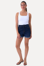 Load image into Gallery viewer, The Original Performance Denim Shorts - Dark Blue Denim
