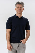 Cargar imagen en el visor de la galería, Nathan Knit Polo - Navy
