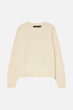 Carica l'immagine nel visualizzatore di Gallery, Aries O-Neck Cable Pullover - Birch
