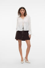 Load image into Gallery viewer, Etta Short Cord Skater Skirt - Chocolate Torte
