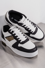 Load image into Gallery viewer, Classic Sneaker - White/Black/Khaki

