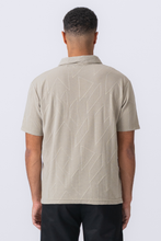 Load image into Gallery viewer, Atlas Textured Polo - Khaki
