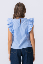 Load image into Gallery viewer, Aila Top - Little Boy Blue / White
