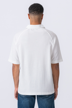 Load image into Gallery viewer, Enzo Short Sleeve Half Zip - White
