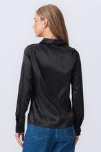 Load image into Gallery viewer, Lucy Tie Shirt - Black

