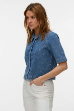 Afbeelding in Gallery-weergave laden, Dionne 2/4 Denim Shirt - Medium Blue Denim - Heart
