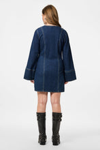 Load image into Gallery viewer, Flora Denim Dress - Dark Blue Denim
