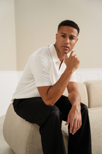 Load image into Gallery viewer, Atlas Textured Polo - White
