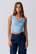 Carica l'immagine nel visualizzatore di Gallery, Elisa Waterfall Top - Light Blue
