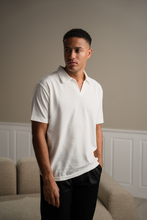 Load image into Gallery viewer, Atlas Textured Polo - White
