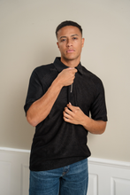 Carica l'immagine nel visualizzatore di Gallery, Enzo Short Sleeve Half Zip - Black

