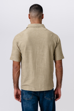 Load image into Gallery viewer, Enzo Short Sleeve Half Zip - Khaki
