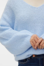 Load image into Gallery viewer, Maybe 2way V-Neck Pullover - Cashmere Blue
