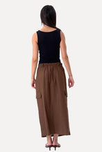 Carica l'immagine nel visualizzatore di Gallery, Linen Skirt - Brown
