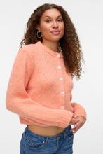 Load image into Gallery viewer, Wilo O-Neck Cardigan - Cantaloupe
