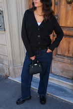 Load image into Gallery viewer, Knitted Cardigan - Black
