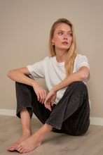 Load image into Gallery viewer, The Original Performance Mom Jeans - Washed Black Denim
