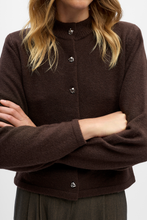 Carica l'immagine nel visualizzatore di Gallery, Zari Knit Cardigan - Seal Brown Melange
