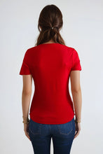 Load image into Gallery viewer, Basic Tight T-shirt - Red
