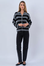 Load image into Gallery viewer, Josie Polo Knit - Grey/Black
