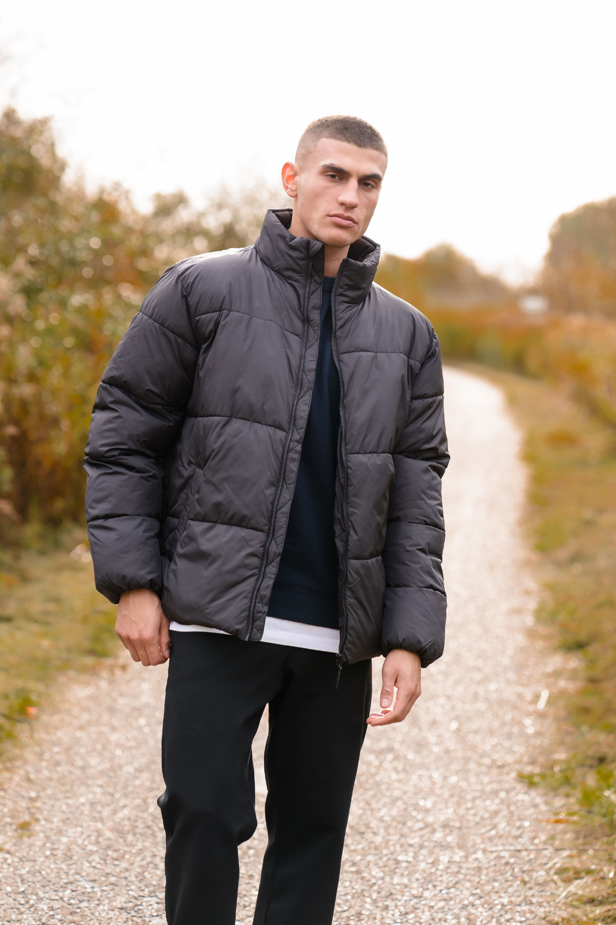 Puffer Jacket - Black