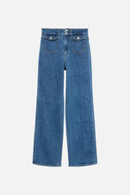 Load image into Gallery viewer, Tessa Wide Pocket Jeans - Medium Blue Denim
