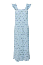 Cargar imagen en el visor de la galería, Flora Strap Flounce Dress - Cashmere Blue

