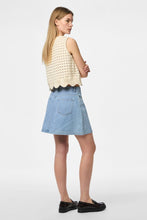 Charger l&#39;image dans la galerie, Abbi A-Shape Skirt - Light Blue Denim
