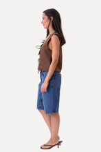 Cargar imagen en el visor de la galería, Linen Vest - Brown
