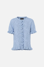 Carica l'immagine nel visualizzatore di Gallery, Lydia Frill Knit Cardigan - Cashmere Blue
