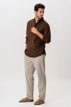 Load image into Gallery viewer, Linen Shirt - Coffee
