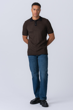 Load image into Gallery viewer, Knitted Polo - Brown
