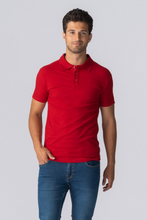 Load image into Gallery viewer, Muscle Polo Shirt - Red
