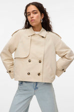 Carregar imagem no visualizador da galeria, Chloe Short Trenchcoat - Oatmeal
