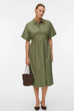 Load image into Gallery viewer, Barbara Calf Dress - Deep Lichen Green
