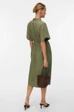 Load image into Gallery viewer, Barbara Calf Dress - Deep Lichen Green

