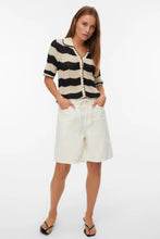 Load image into Gallery viewer, Villa Bermuda Denim Shorts - Ecru
