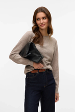Load image into Gallery viewer, Doffy O-Neck Blouse - Moon Rock Melange
