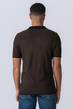 Load image into Gallery viewer, Knitted Polo - Brown
