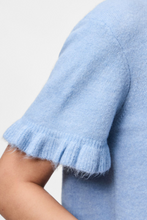 Carica l'immagine nel visualizzatore di Gallery, Lydia Frill Knit Cardigan - Cashmere Blue
